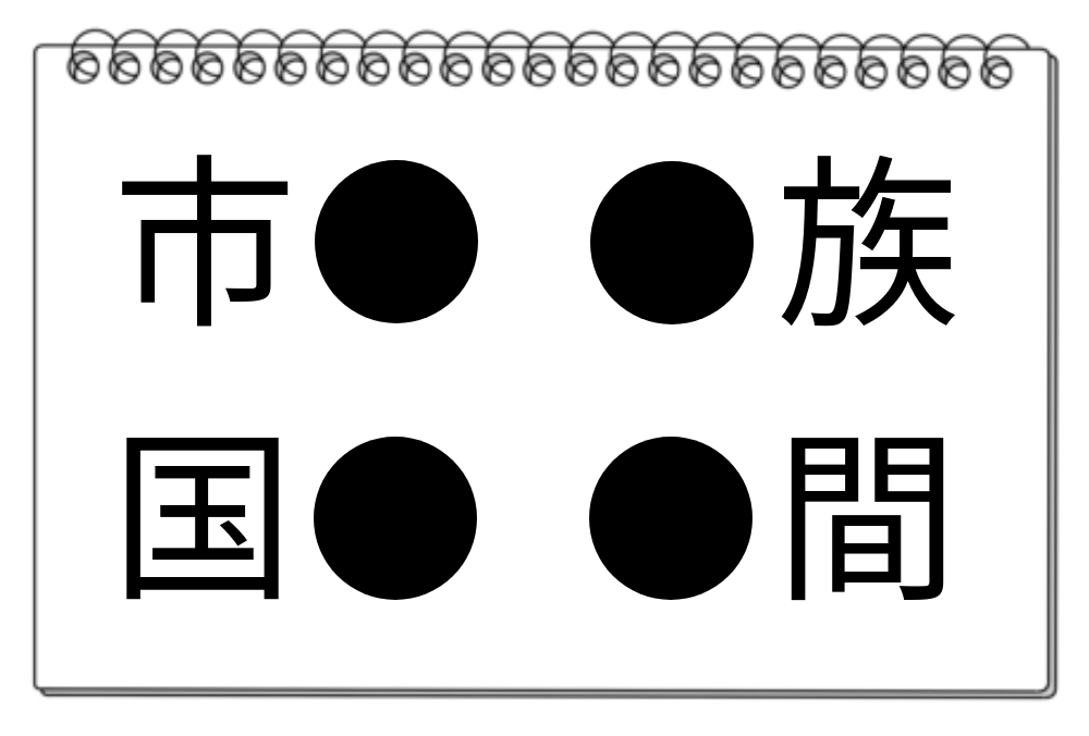 【脳トレクイズ】脳トレに挑戦！「●」に入る漢字は何？