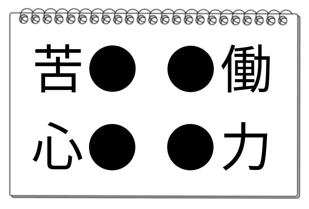 【脳トレクイズ】気軽に脳トレ！穴埋め漢字クイズに挑戦しませんか？