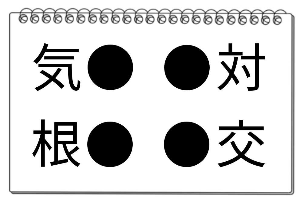 【脳トレクイズ】漢字クイズ！共通の漢字を見つけて思考力を磨こう