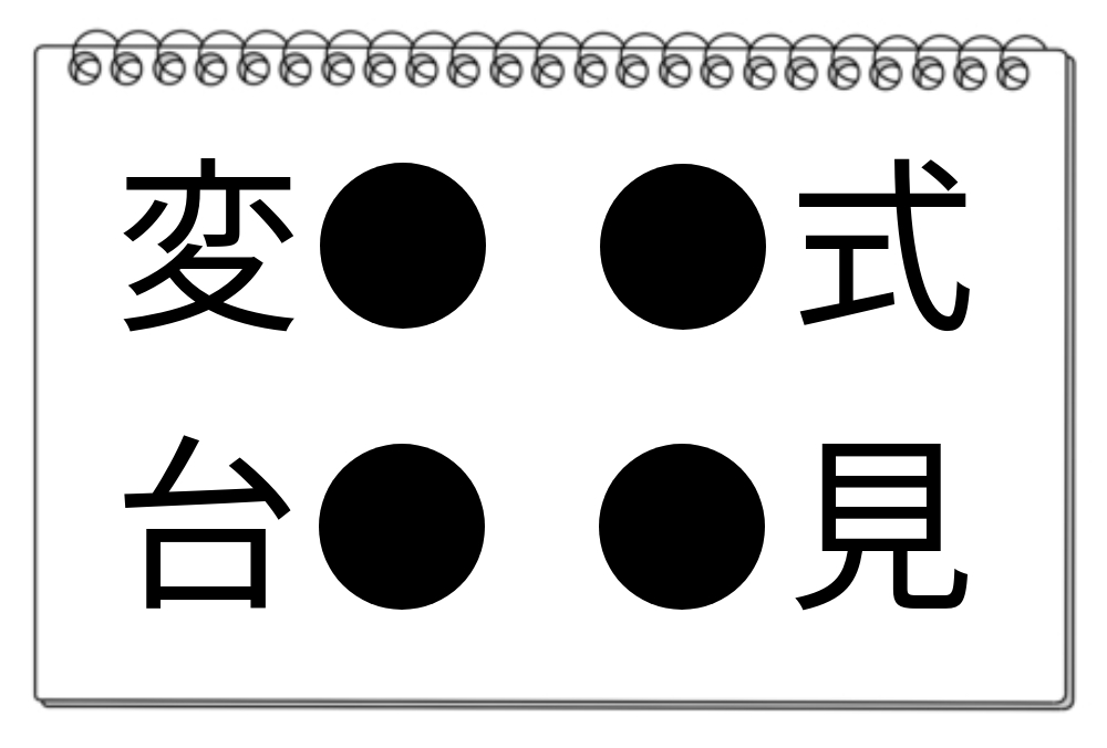 【脳トレクイズ】思考力アップクイズ！共通する漢字を4つの言葉から見つけよう