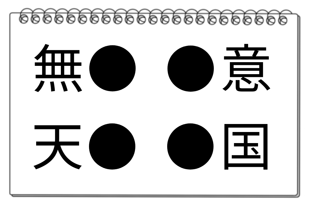 【脳トレクイズ】脳トレに挑戦しよう！４つの熟語に共通する漢字は何？