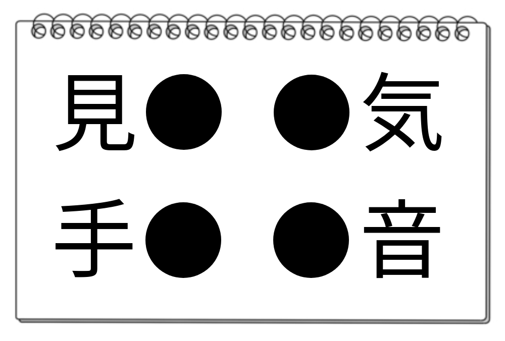 「想像力をフル活用！」見、手、気、音に共通する漢字は？【毎日脳トレ】