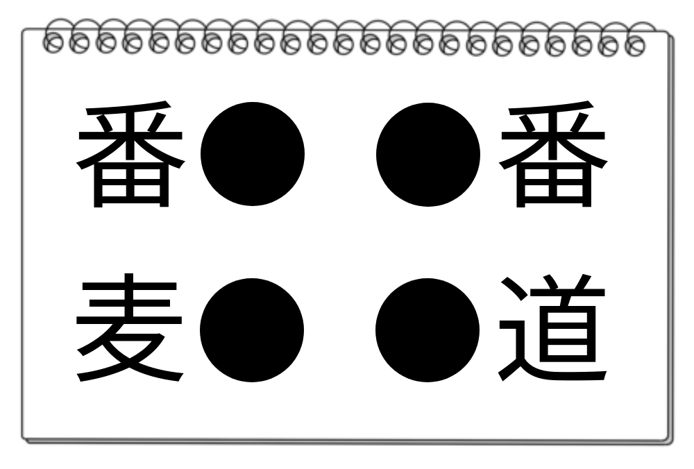 【脳トレクイズ】熟語に挑戦！●に入る漢字を当てて脳を鍛えてみよう